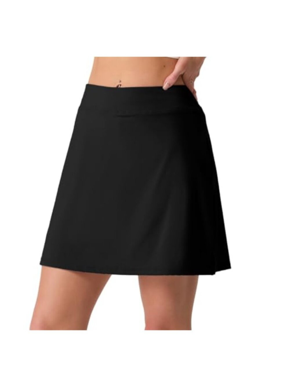 High Waisted Tennis Skort with Built-in Shorts & Pocket for Women